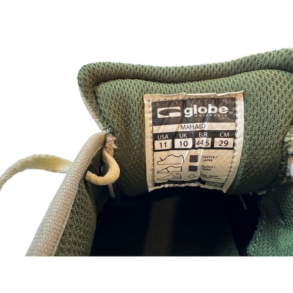 Globe Mark Appleyard Men Mahalo Hemp Low Top Lace Up Skate Shoes Tan Gum Sole 11 - Picture 4 of 7